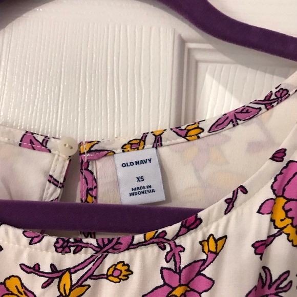 Old Navy pink and orange flower dress - Picture 4 of 7